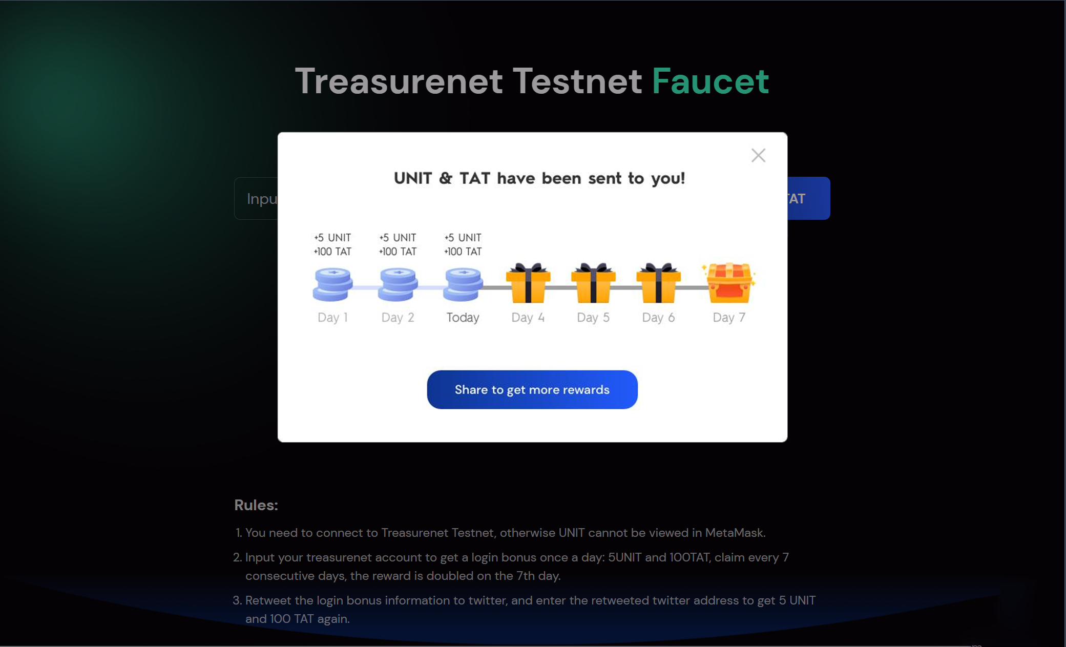 Faucet: Claim